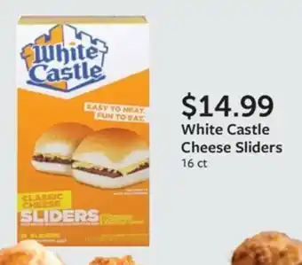 Fareway White Castle Cheese Sliders offer