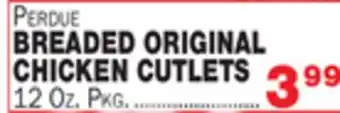 Bravo Supermarkets Perdue breaded original chicken cutlets offer