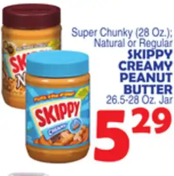 Bravo Supermarkets Skippy creamy peanut butter offer