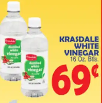Bravo Supermarkets Krasdale white vinegar offer