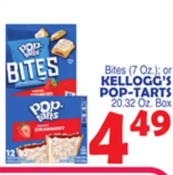 Bravo Supermarkets Kellogg's pop-tarts 20.32 oz. box offer