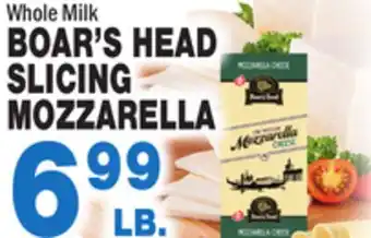 Bravo Supermarkets Boar's head slicing mozzarella offer