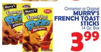 Bravo Supermarkets Murry's french toast sticks offer