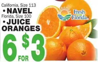 Bravo Supermarkets Navel, juice oranges offer