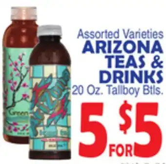 Bravo Supermarkets Arizona teas & drinks offer