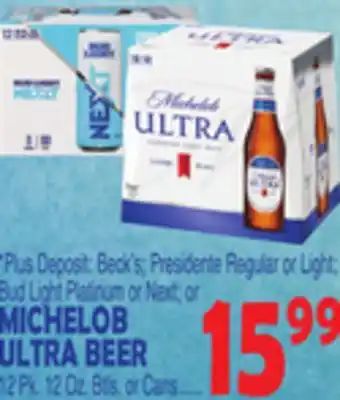 Bravo Supermarkets Michelob ultra beer offer