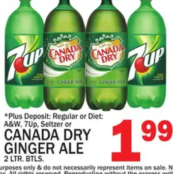 C Town Canada dry ginger ale offer