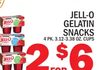 C Town Jell-o gelatin snacks offer