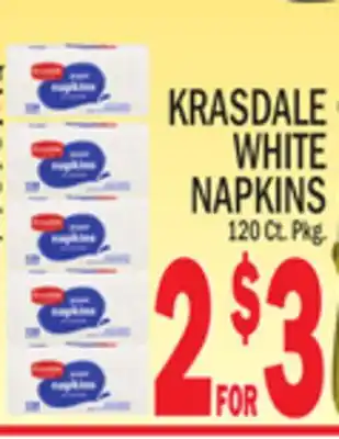 C Town Krasdale white napkins offer