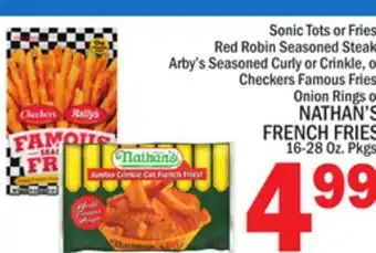 C Town Nathan's french fries offer