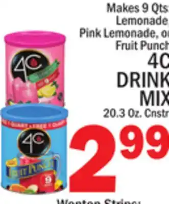 C Town 4c drink mix offer