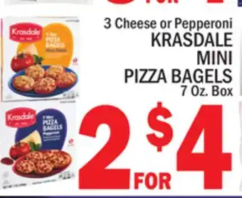 C Town Krasdale mini pizza bagels offer