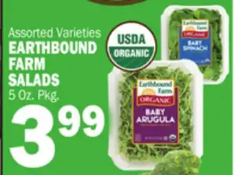 C Town Earthbound farm salads offer