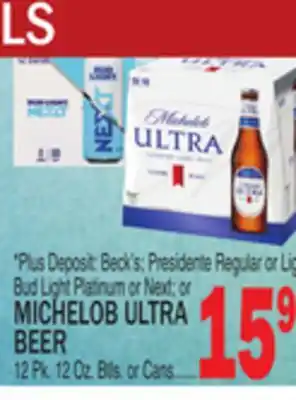 C Town Michelob ultra beer offer