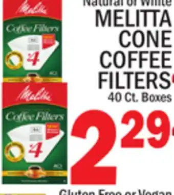 C Town Melitta cone coffee filters offer