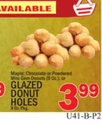 C Town Glazed donut holes 8 oz. pkg offer