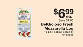 Fairway Store Market Belgioioso fresh mozzarella log offer