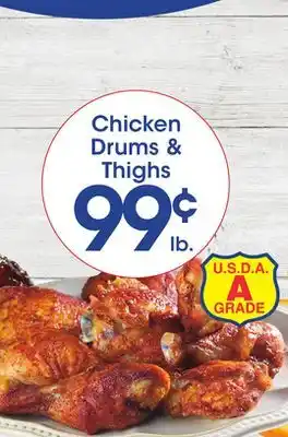 Price Rite Chicken drums & thighs offer