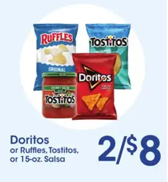 Price Rite Doritos or ruffles, tostitos offer