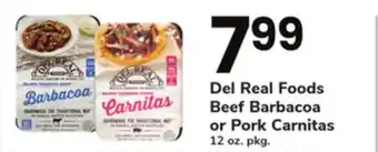 ACME Del real foods beef barbacoa or pork carnitas offer