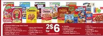 ACME General mills large size cereal offer