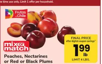 ACME Peaches, nectarines or red or black plums offer