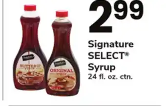 ACME Signature select syrup offer