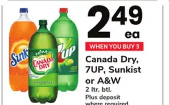 ACME Canada dry, 7up, sunkist or a&w offer