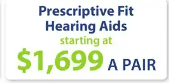 Boscov's Prescriptive fit hearing aids offer