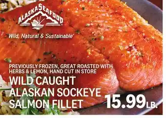 Kings Food Markets Wild caught alaskan sockeye salmon fillet offer