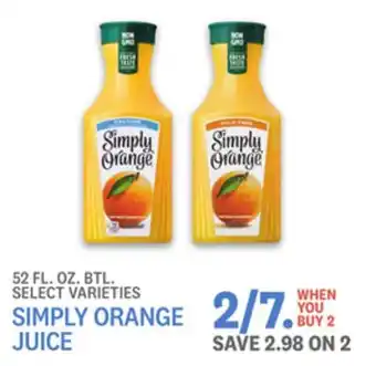 Kings Food Markets Simply orange juice offer