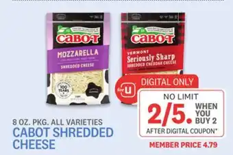 Kings Food Markets Cabot shredded cheese offer