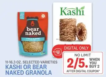 Kings Food Markets Kashi or bear naked granola offer