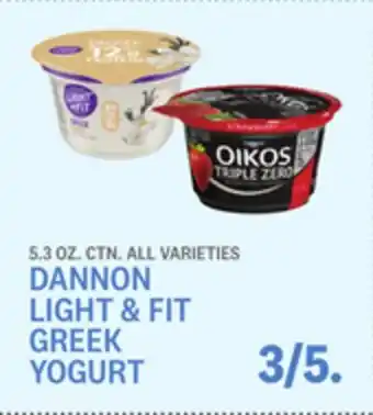 Kings Food Markets Dannon light & fit greek yogurt offer