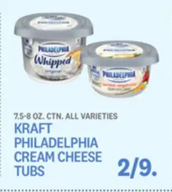 Kings Food Markets Kraft philadelphia cream cheese tubs offer