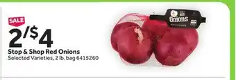 Stop&Shop Stop & shop red onions offer