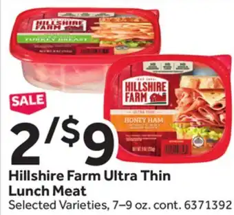 Stop&Shop Hillshire farm ultra thin lunch meat offer