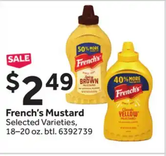 Stop&Shop French's mustard offer