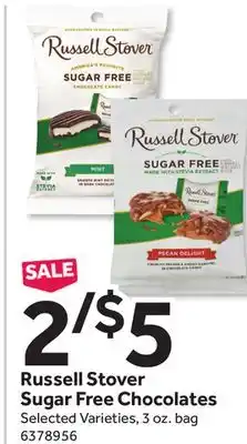Stop&Shop Russell stover sugar free chocolates offer