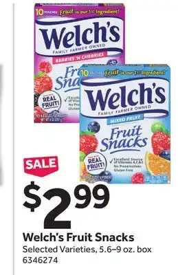 Stop&Shop Welch's fruit snacks offer