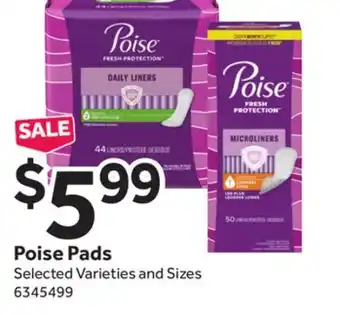 Stop&Shop Poise pads offer