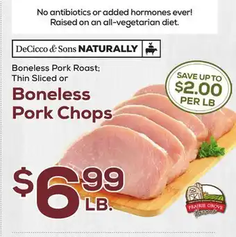 DeCicco & Sons Decicco & sons naturally boneless pork chops offer