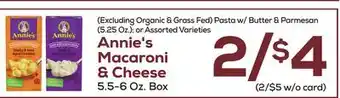 DeCicco & Sons Annie's macaroni & cheese 5.5-6 oz. box offer