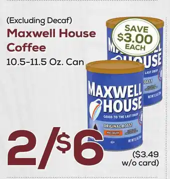 DeCicco & Sons Maxwell house coffee offer