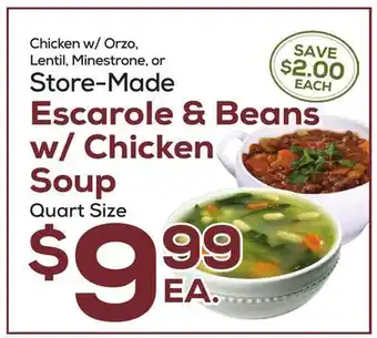 DeCicco & Sons Escarole w/chicken soup offer