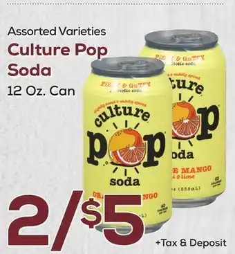DeCicco & Sons Culture pop soda offer