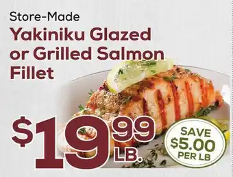 DeCicco & Sons Yakiniku glazed or grilled salmon fillet offer