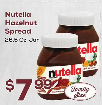 DeCicco & Sons Nutella hazelnut spread offer