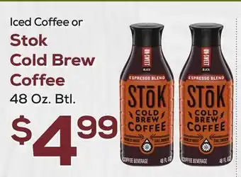 DeCicco & Sons Stok cold brew coffee offer