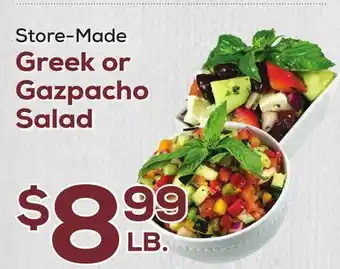 DeCicco & Sons Greek or gazpacho salad offer